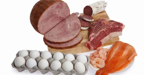 Products from the Protein Diet Menu