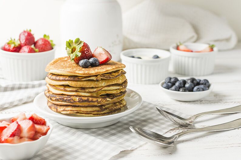 Eat right, make oatmeal apple pancakes for breakfast