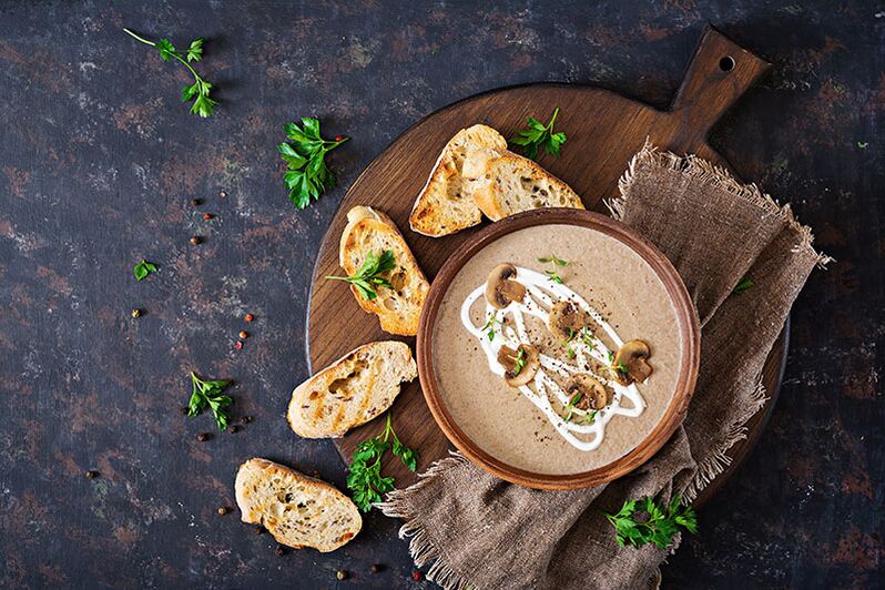 Mushroom Bisque - Cilantro for a Healthy Eating