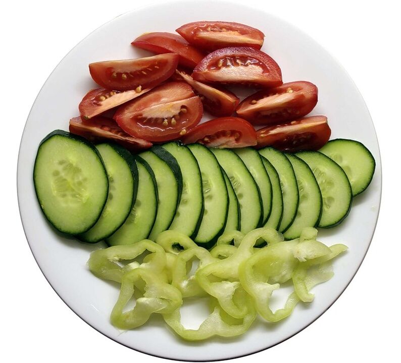 gastritis vegetable plate
