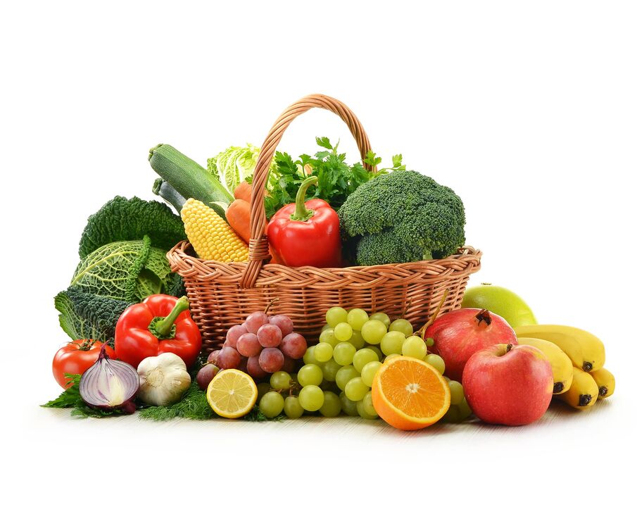 diet fresh fruits and vegetables