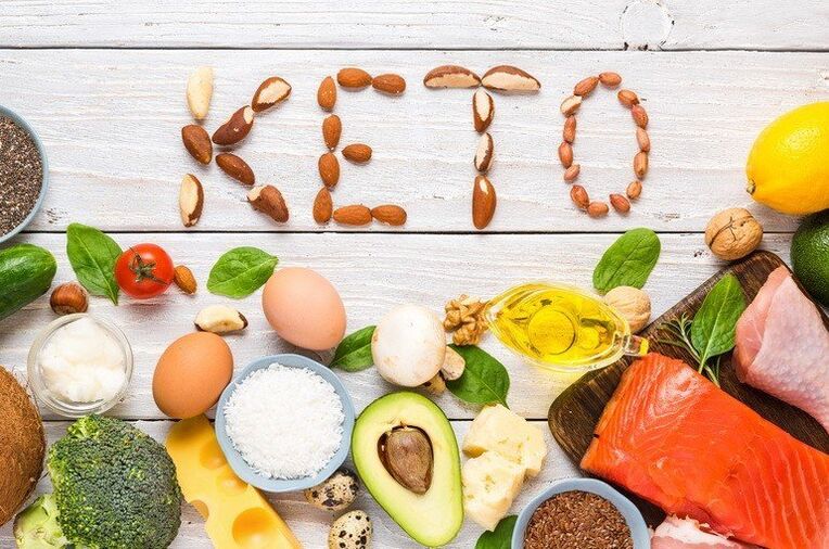 Ketogenic diet based on high-fat food consumption