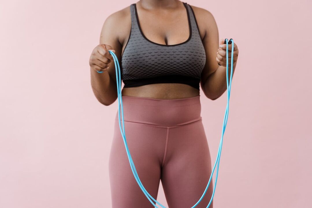 Jumping rope is an aerobic exercise that can help you lose weight in the abdominal area