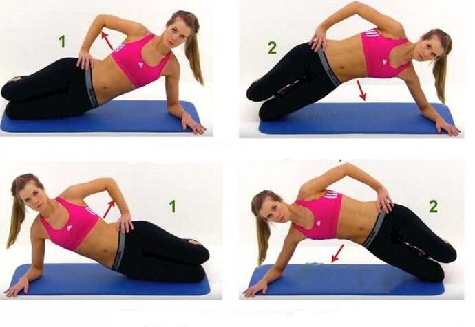 Side plank exercise