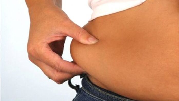 There is fat on the sides