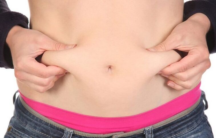 belly fat folds